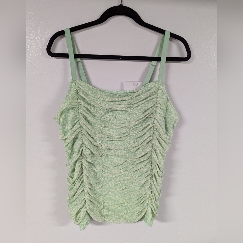 Torrid green tank top size 2